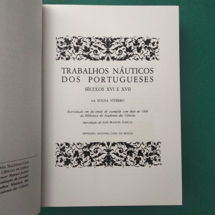 Trabalhos Náuticos dos Portugueses Séculos XVI e XVII - Sousa Viterbo