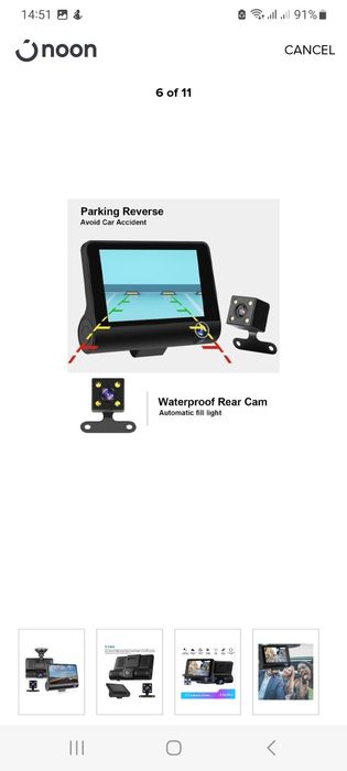 Dash cam camara video para carro