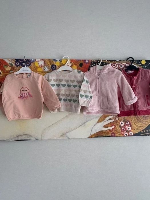 4 bluzy sweter h&m coccodrillo f&f 74 wiosna lato