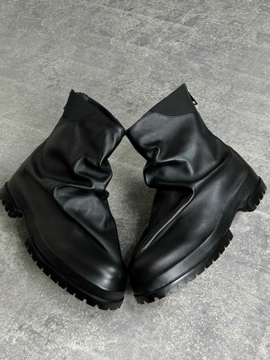 424 MARATHON BOOT back zip черевики чоботи чорні ботинки черные