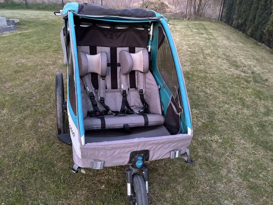 Queridoo Sportrex 2 - przyczepa rowerowa dla 2 dzieci