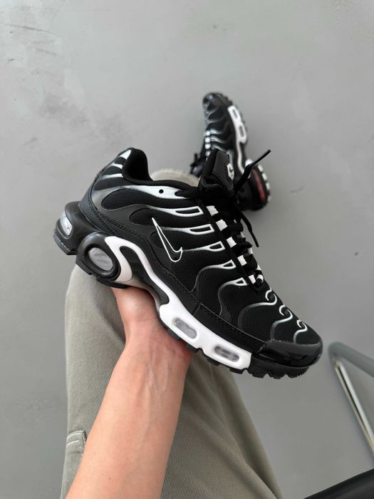 !SALE! Nike Air Max Plus TN Black/White 37 38 39 40 41 42 43 44 45 46