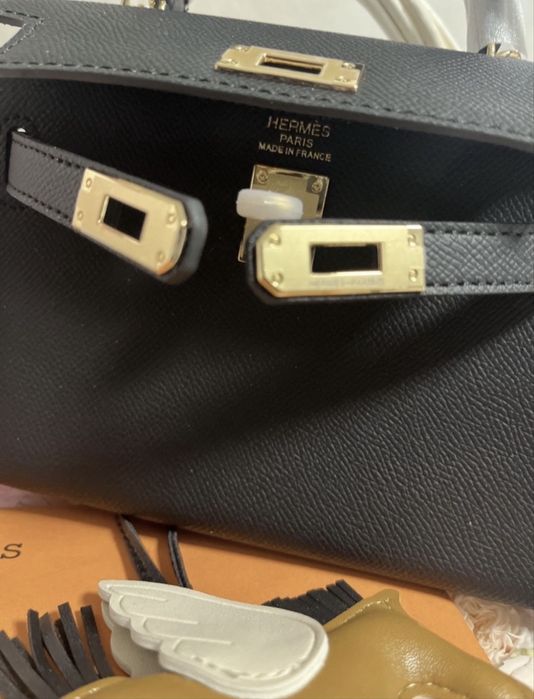 Женская сумка в стиле hermes birkin. 19 см