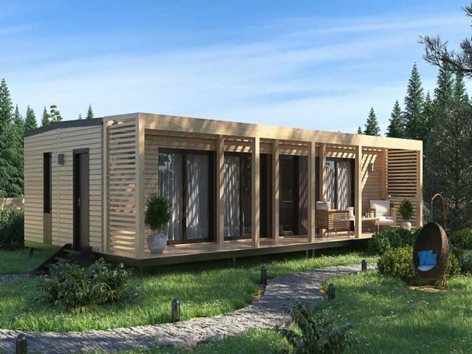 Casa de Madeira T.3 Bungalow Pré-Fabricada