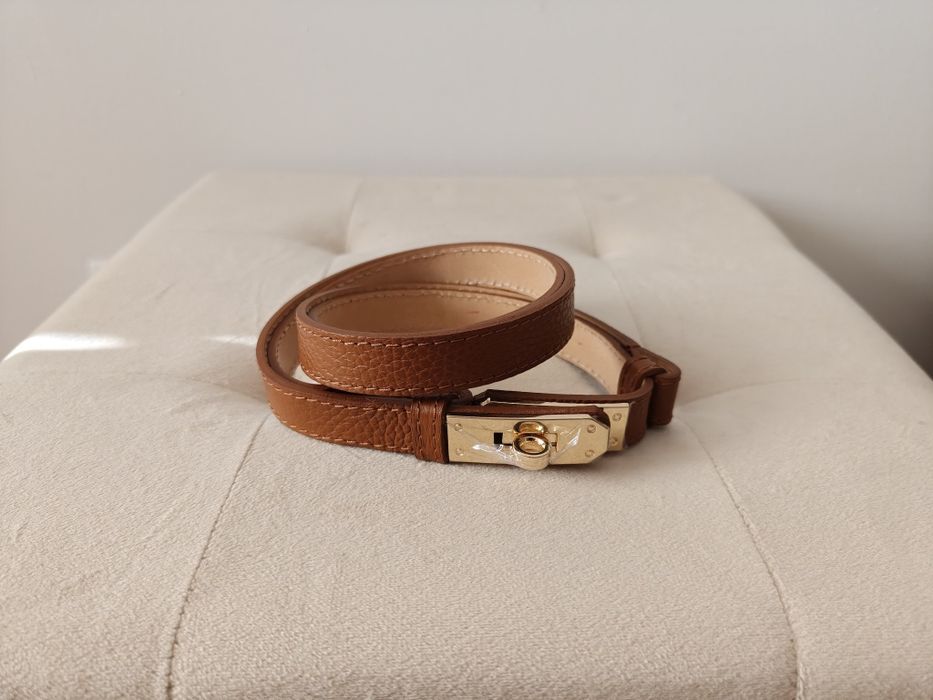 Cinto Camel Vera Pelle