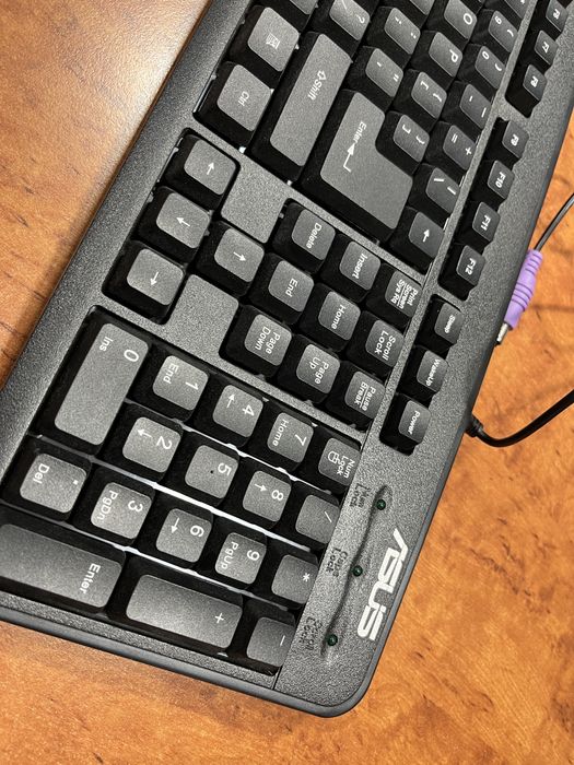 Klawiatura Asus PS2 K2328P czarna UK klasyczna do komputera stacjonarnego