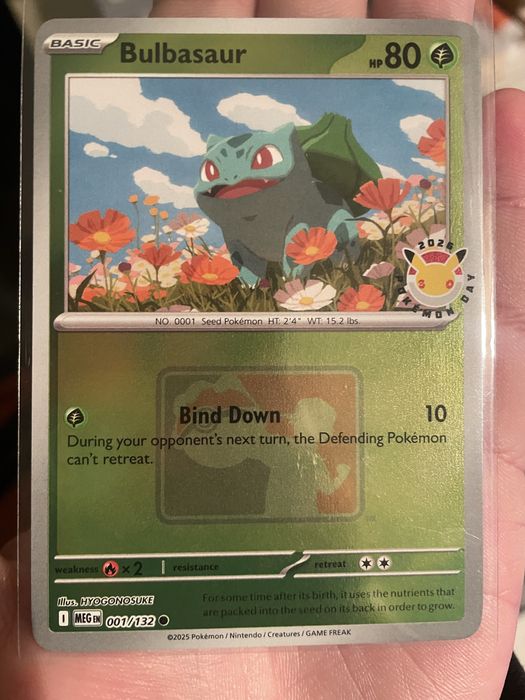 Bulbasaur promo card
