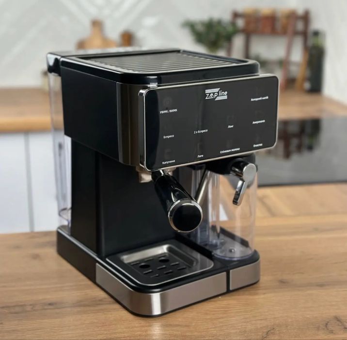 Кавомашина Zepline ZP-6806 - ріжкова 3000 Вт, 20 бар, з капучінатором