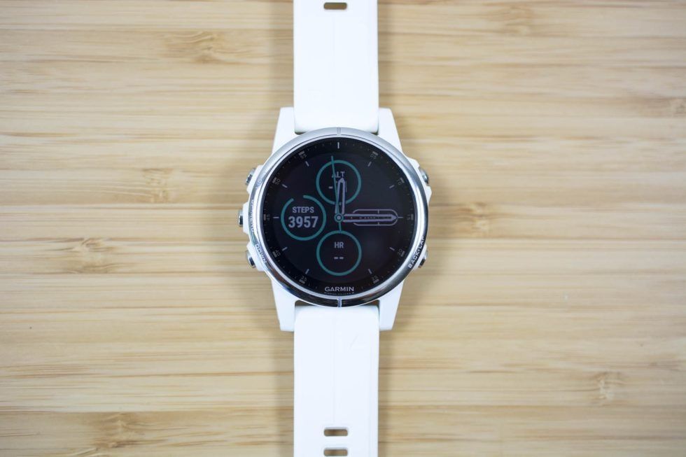 Garmin Fenix 5S Srebrny Biały