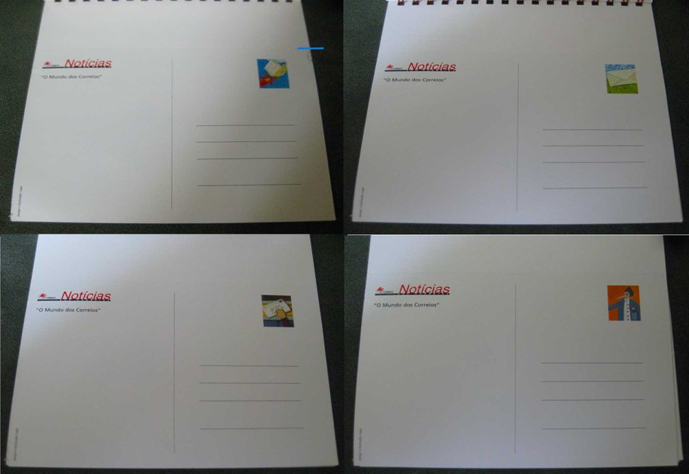 Calendário 2002 CTT em que cada Mês se Transforma num Postal
