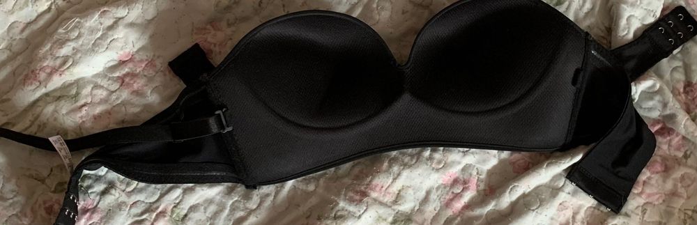 Лиф-бандо черный бесшовный