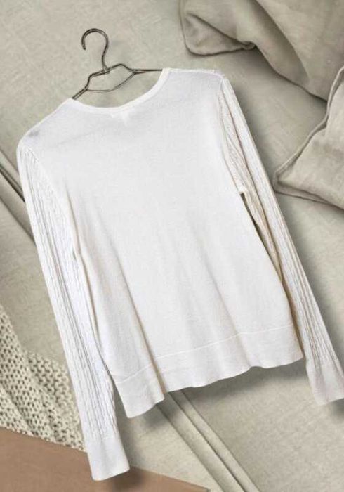 Белый кардиган-кофта на пуговицах кофта H&M, р. L