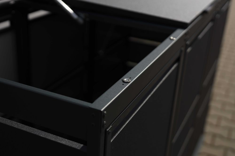 Zabudowy koszy Top Box Obudowy koszy Osłona kosza 4x240L Premium