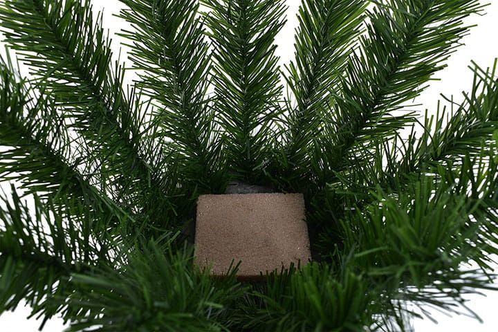 Baza stroika podkład floret świerk kompozycja sztuczne kwiaty wazon