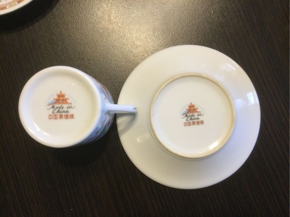 Komplet do kawy porcelanowy