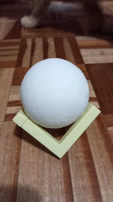 Luz de Mesa Lua 3D – Abajur Decorativo em Esfera