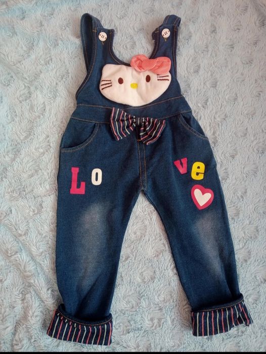 Spodnie ogrodniczki, Hello Kitty, rozm .80