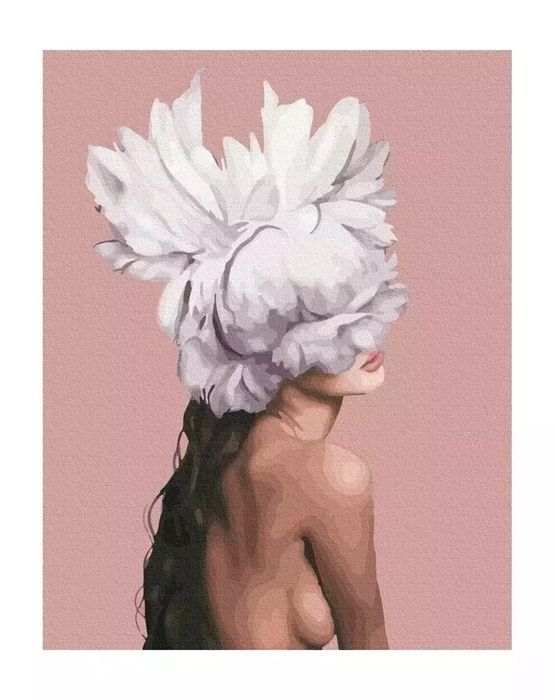 Malowanie po numerach - Ona jest kwiatem 40x50cm. Twoje Hobby