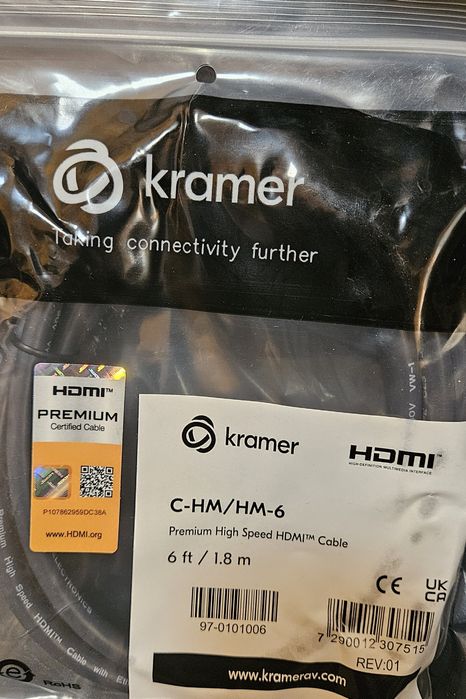 !NOWY Profesjonalny 2m (1,8m)HDMI Kabel Kramer-high Speed wtyk K-Lock