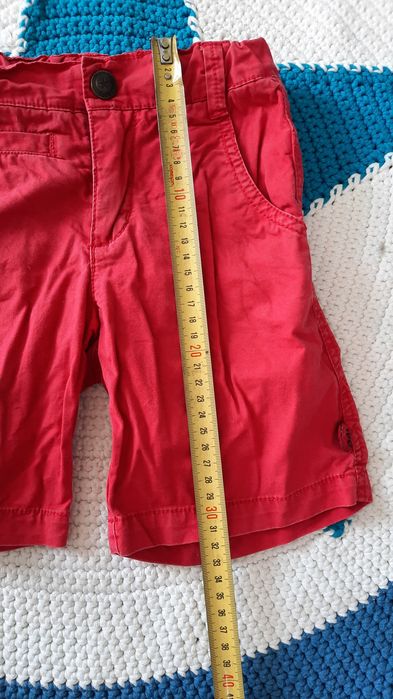 Pompdelux krótkie spodenki r.110, czerwone, Molo, Zara, Smafolk, Reima