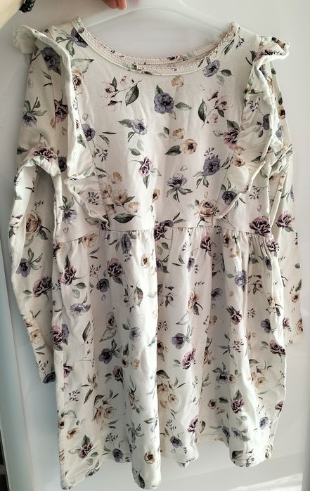 H&m sukienka kwiaty Boho 110/116