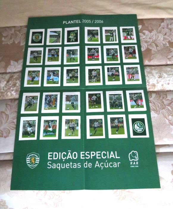 RARÍSSIMA Caderneta de saquetas de açúcar ( Sporting CP) época 2005/06