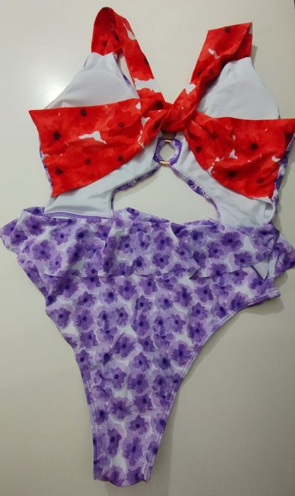 Fato de banho/Trikini Roxo Novo