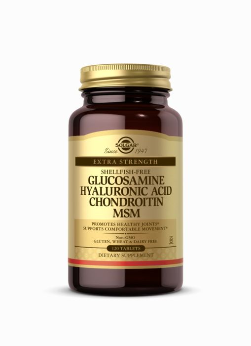 Solgar 120 таб. glucosamine hyaluronic acid chondroitin msm США