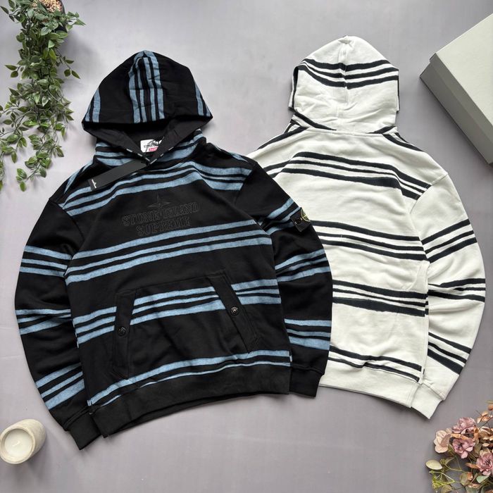 Stone Island x Supreme Худі/ Чоловіче Стильне Худі /Stone Island x Supreme Худи/ Мужское Стильное Худи