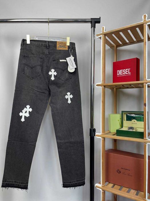 Джинси Chrome Hearts & Levi's | Преміальні Джиносові Штани