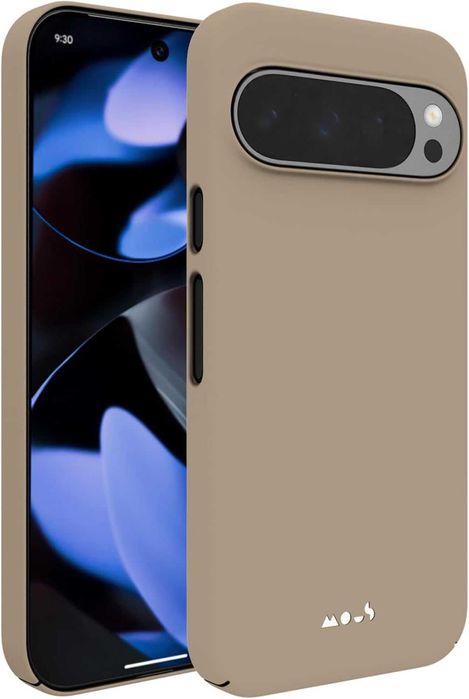 Чехол Mous к Pixel 9 Pro XL. Модель Super Thin 'Warm Taupe', с MagSafe