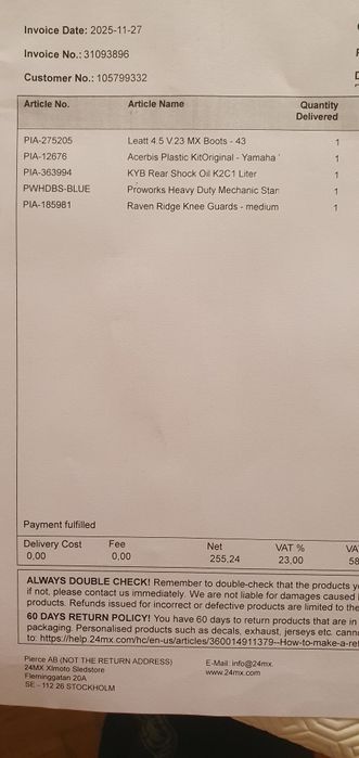 Leatt 4.5 MX Boots size 43