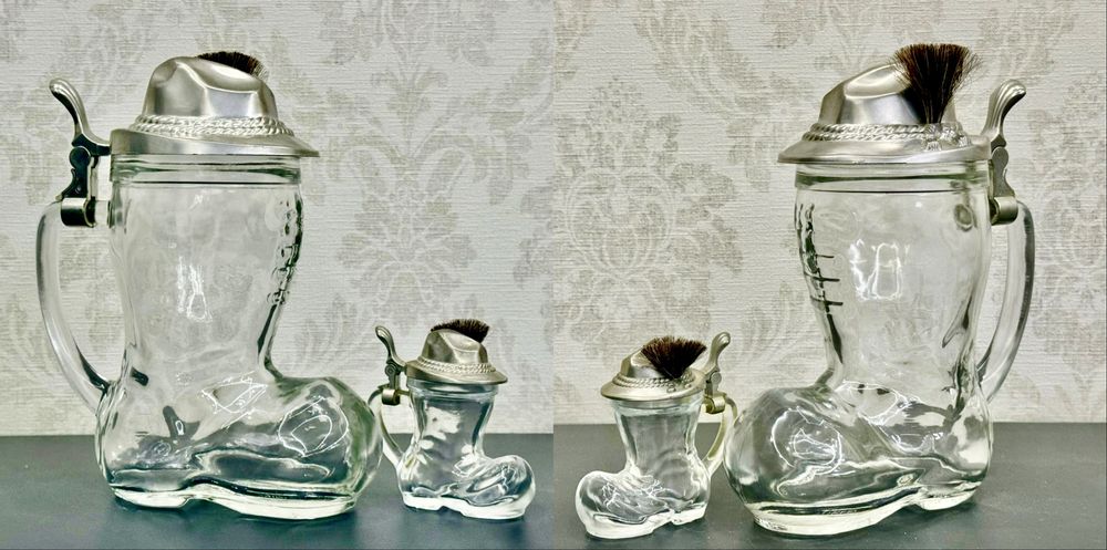 Коллекционный пивной бокал с крышкой из пищевого олова BMF GDR Германи