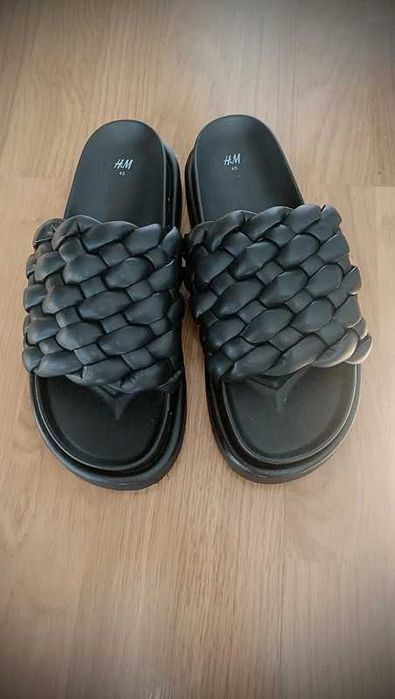 Klapki h&m 39 40 czarne