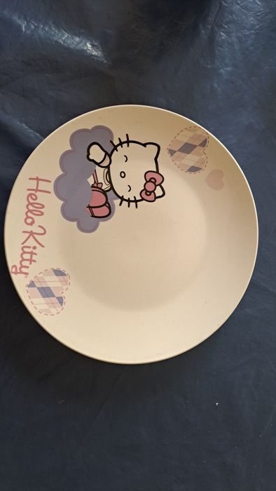 Prato refeição ou decoração Hello Kitty