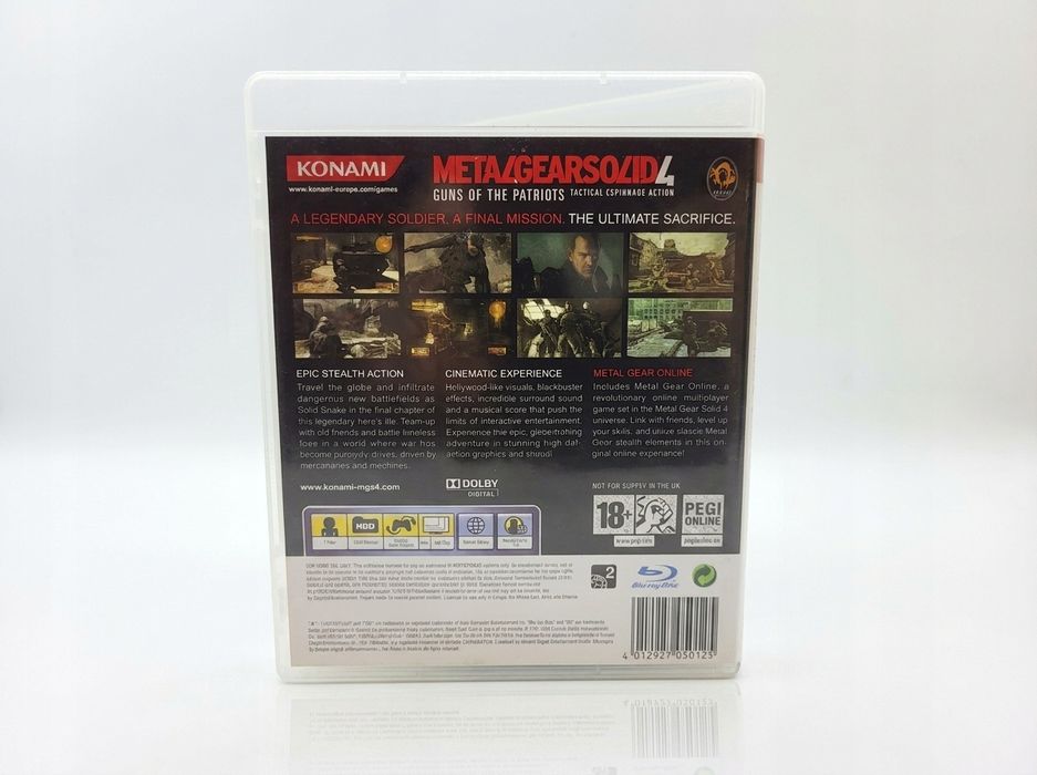 Metal gear solid 4 ps3 gra playstation 3 oryginalna