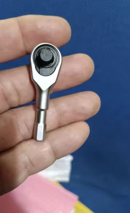 Мікро трещотка 1/4 72 зуба вороток 1/4 біти шестигранка викрутка cr-va