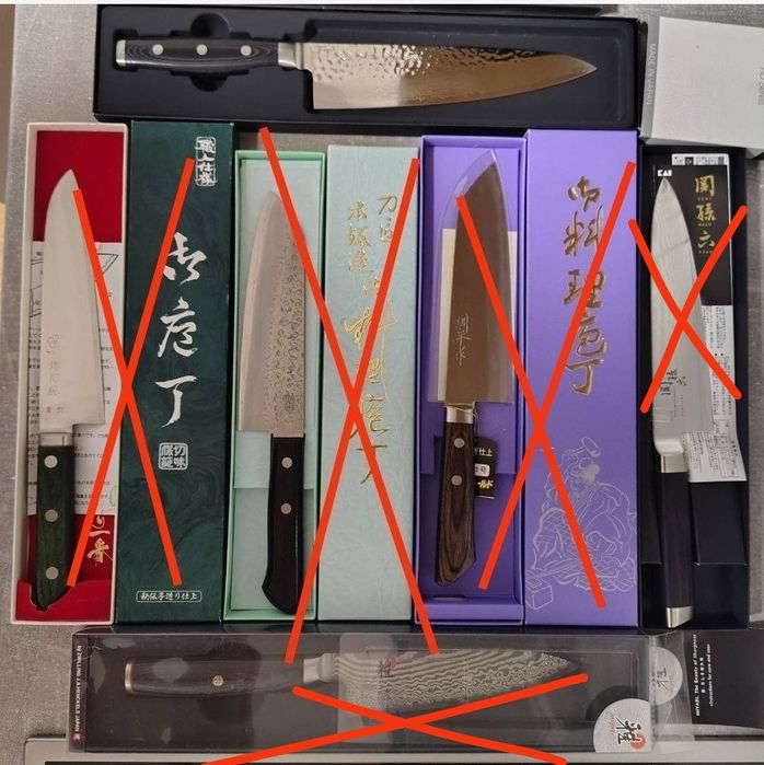Японский нож,Кірітсуке ніж, сталь Аогамі,Широгамі, вуглецева 

Ніж дам