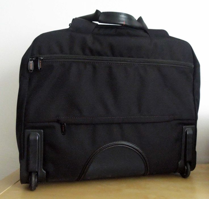 Samsonite Rolling Tote preto - para portátil e bagagem - óptimo estado