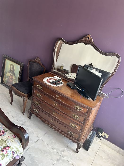 Mobília de quarto casal Queen Anne