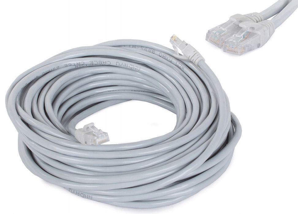 Kabel internetowy skrętka UTP CAT.6 2x RJ45 15 metrów