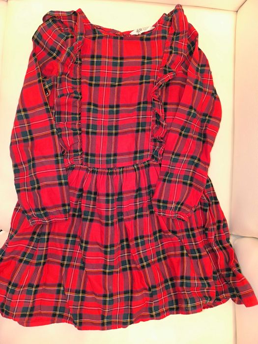 Sukienka na Boże Narodzenie, H&M, rozm. 128