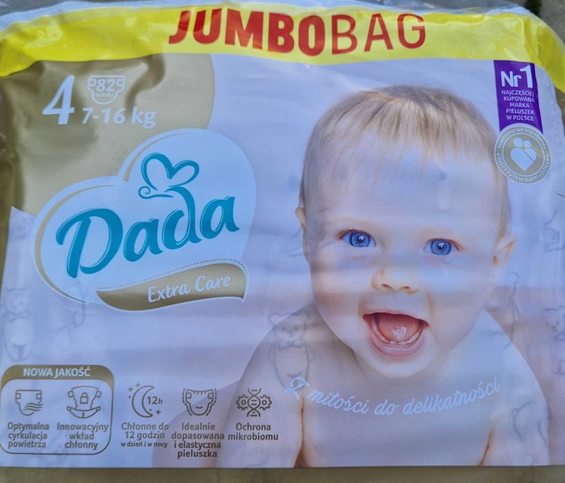 10 x NOWE Pampersy Dada Extra Care 4 Maxi 7-16kg 820szt wysyłka GRATIS