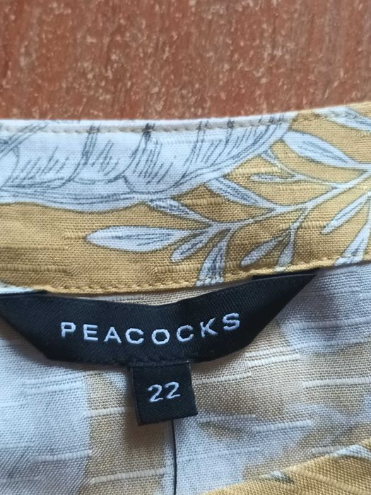 Легка віскозна жіноча літня блуза, 22 розмір. Peacocks