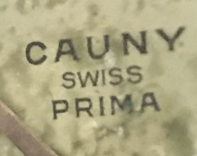 Relógio Cauny Swiss Prima antigo.