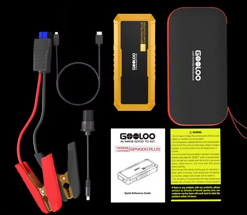 Бустер Power Bank  Пусковий  пристрій GOOLOO GP4000 Plus