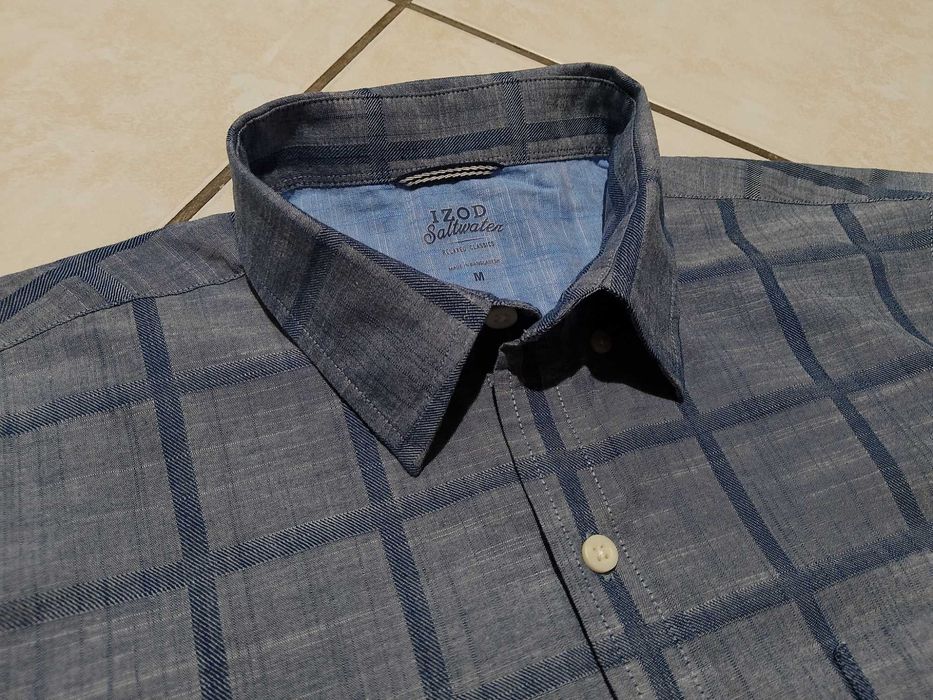 IZOD USA - NOWA! z LOGO Koszula Męska krótki rękaw rozmiar L