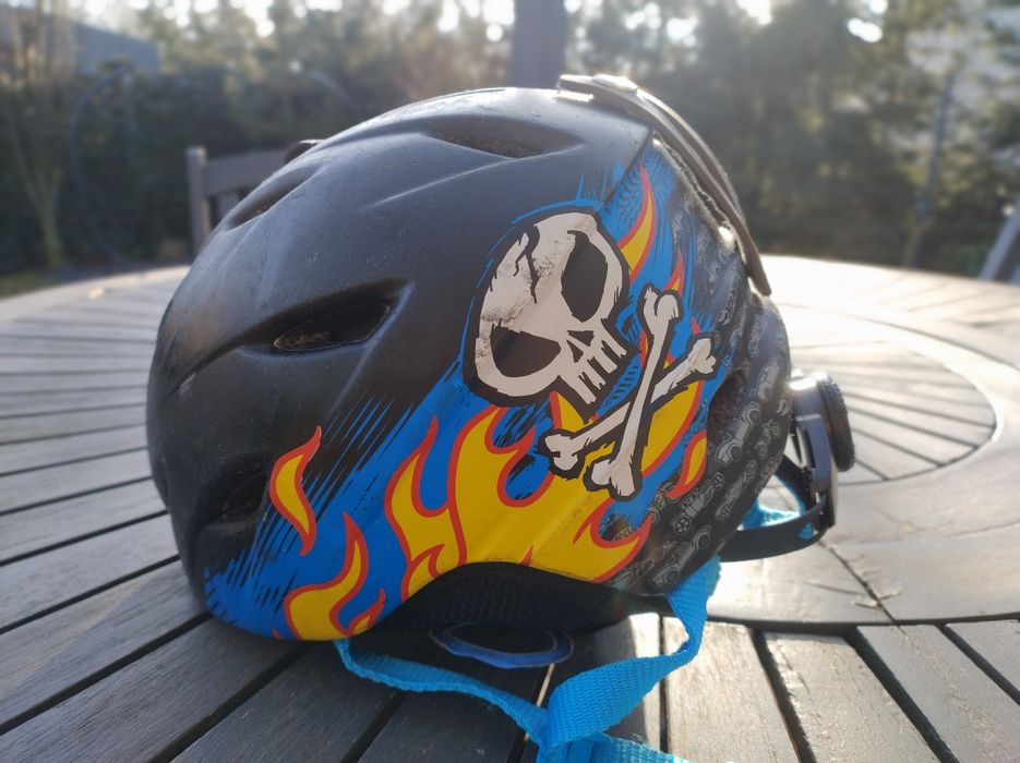 Kask narciarski snowboardowy dziecięcy Hot Wheels rozm. M 54-58cm