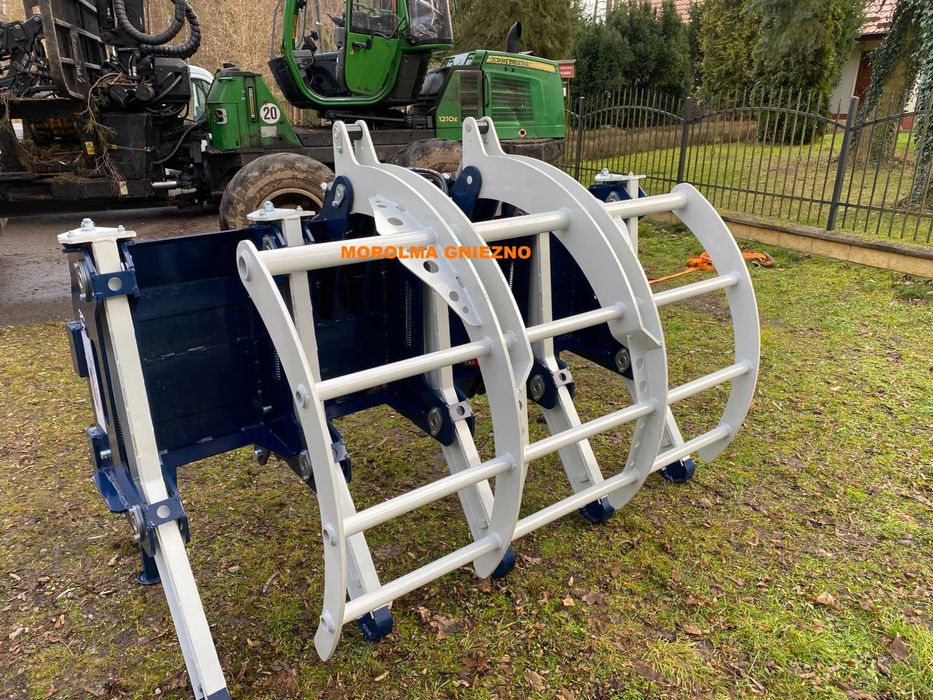 Brona leśna zgrabiarka do gałęzi drzew FK MACHINERY grabie leśne spych