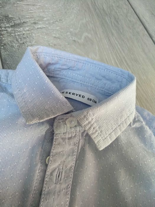 Reseved elegancka koszula niemowlęca z długim rękawem r. 68